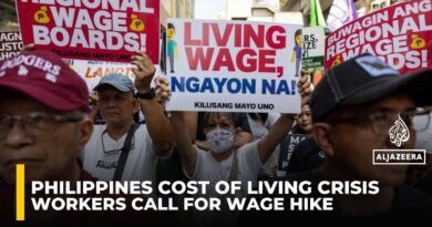 Philippine workers march for wage hike amid energy emergency and soaring oil prices