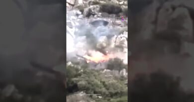 Pilots of firefighting helicopter survive crash in South Africa | AJ #shorts
