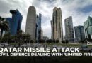 Qatar Civil Defence dealing with ‘limited fire’ started by intercepted missile debris