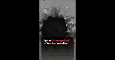 Qatar releases video of interception of Iranian missiles | #ajshorts