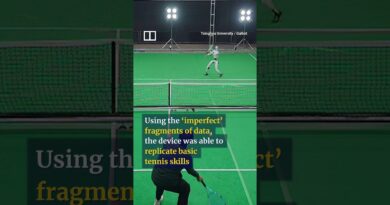 Robot tennis player takes on humans