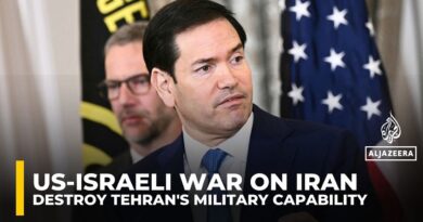 Rubio says US-Israeli strikes aim to destroy Iran’s missile and naval capabilities