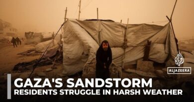 Sandstorm worsens hardship for Gaza’s displaced residents amid damaged infrastructure