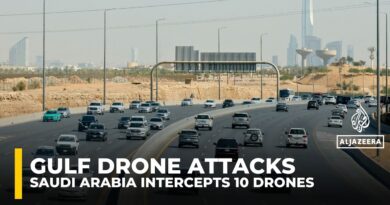 Saudi Arabia says it intercepted 10 drones in Riyadh, but Iran denied responsibility