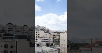 Sirens echo in occupied East Jerusalem warning of Iranian missiles |AJ #shorts