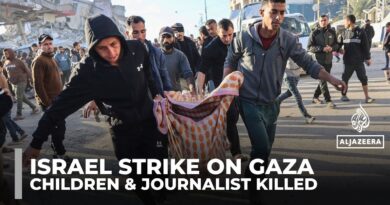 Six Palestinians, including children and journalist, killed in Israeli strikes across Gaza