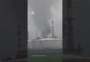 Smoke rises after Iranian missile attack on Israel oil refinery in Haifa | AJ #shorts