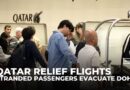 Stranded passengers evacuate Doha amid ongoing Iranian missile attacks