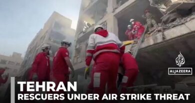 Tehran Red Crescent teams pull survivors from rubble as threat of airstrikes persists