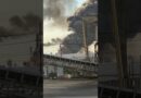 Texas oil refinery in flames after explosion | AJ #shorts