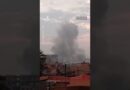 Thick plumes of smoke rise over Iraq’s Mosul after strikes | AJ #shorts