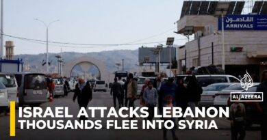 Thousands flee Lebanon into Syria as Israeli bombing intensifies