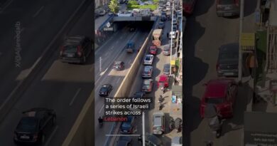 Traffic chaos in Beirut as Israel issues forced evacuation order | AJ #shorts