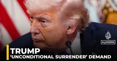 Trump demands ‘unconditional surrender’ from Iran