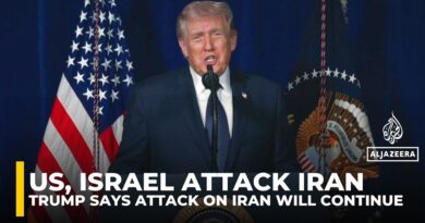 Trump says attack on Iran will continue until ‘all objectives’ achieved