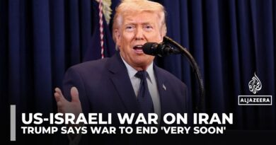 Trump says US-Israeli war on Iran will be over ‘very soon’
