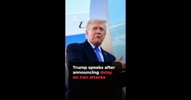 Trump speaks after announcing delay on Iran attacks | AJ#shorts