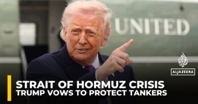 Trump urges tankers to use Strait of Hormuz, promises safe passage but gives no details