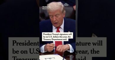 Trump’s Signature Will Be on Dollar Bills, Treasury Says, in a First