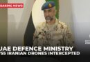 UAE Defence Ministry says 186 missiles, 812 drones launched from Iran