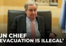 UN chief says Israel’s evacuation orders in Lebanon breach international law