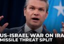 US military contradicts Israel on Iran missile capabilities