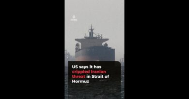 US says it has crippled Iranian threat in Strait of Hormuz | #ajshorts