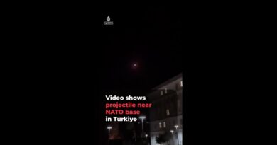 Video shows projectile near Turkish base hosting US troops | AJ #shorts