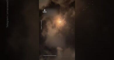 Videos show Iranian missile fragments impacting northern Israel | AJ #shorts