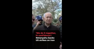 ‘We do it together, in confidence’: Netanyahu backs US strikes on Iran | AJ#shorts