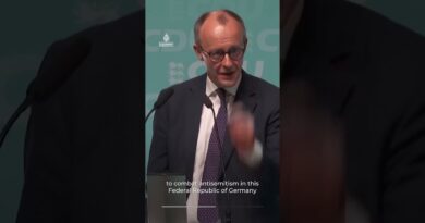 ‘We stand with Israel’: Germany’s Friedrich Merz scolds protester | AJ #shorts