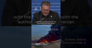 WHO warns of health risks from ‘black rain’ in Iran | AJ #shorts