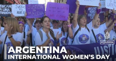 Women’s Day: Thousands march in Argentina against Milei’s policies