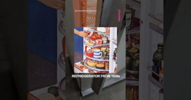 Bring baxk Lazy Susans back to fridges?🧊 Credit @antiqueappliance_restorations  #invention