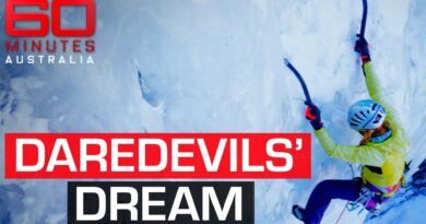 Daredevils scaling frozen waterfalls | 60 Minutes Australia