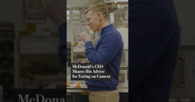 McDonald’s CEO Shares His Advice for Eating on Camera