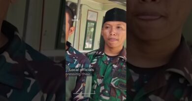 Memorial honours Indonesian UN peacekeeper killed in Lebanon | AJ #shorts