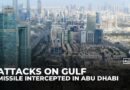 Missile intercepted near Abu Dhabi causes minor damage, no injuries reported