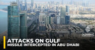 Missile intercepted near Abu Dhabi causes minor damage, no injuries reported