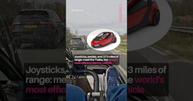 Paddle boat on the highway🤝🚙 #automotive #tech #invention