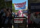 Protesters gather to oppose changes to US birthright citizenship law | AJ #shorts