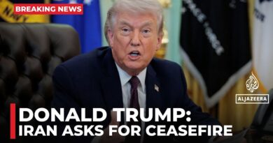 Trump claims Iran’s ‘new regime president’ asked for ceasefire