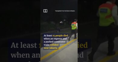Watch moment of deadly train crash in Indonesia