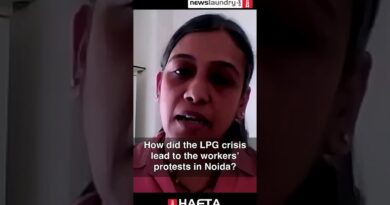 What were the factors that led to the spontaneous labour protests in Noida?