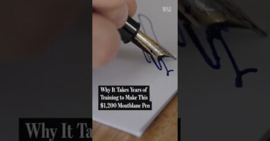 How a $1,200 Montblanc Fountain Pen Is Made by Hand