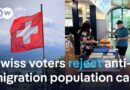 Almost 55% oppose proposal to limit Swiss population to 10 million | DW News