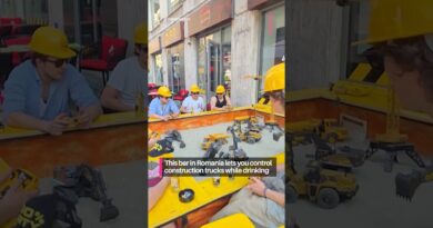 Drinking on the job site❌Drinking around a miniature job site✅