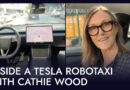Inside A Tesla Robotaxi With Cathie Wood