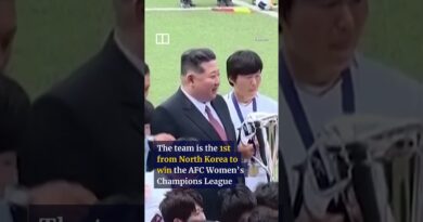 Kim meets North Korean footballers after historic win
