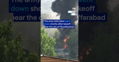 Pakistani military helicopter crashes with no survivors | DW News